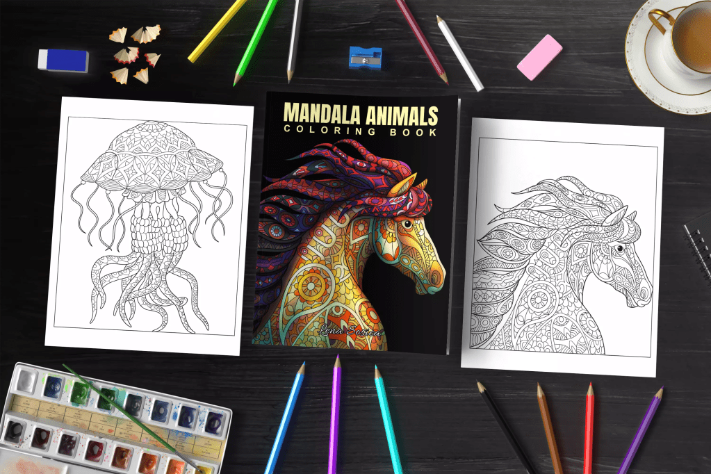 Mandala Animals Coloring Book: Relax and Find Peace with Mandala Patterns of Graceful Creatures