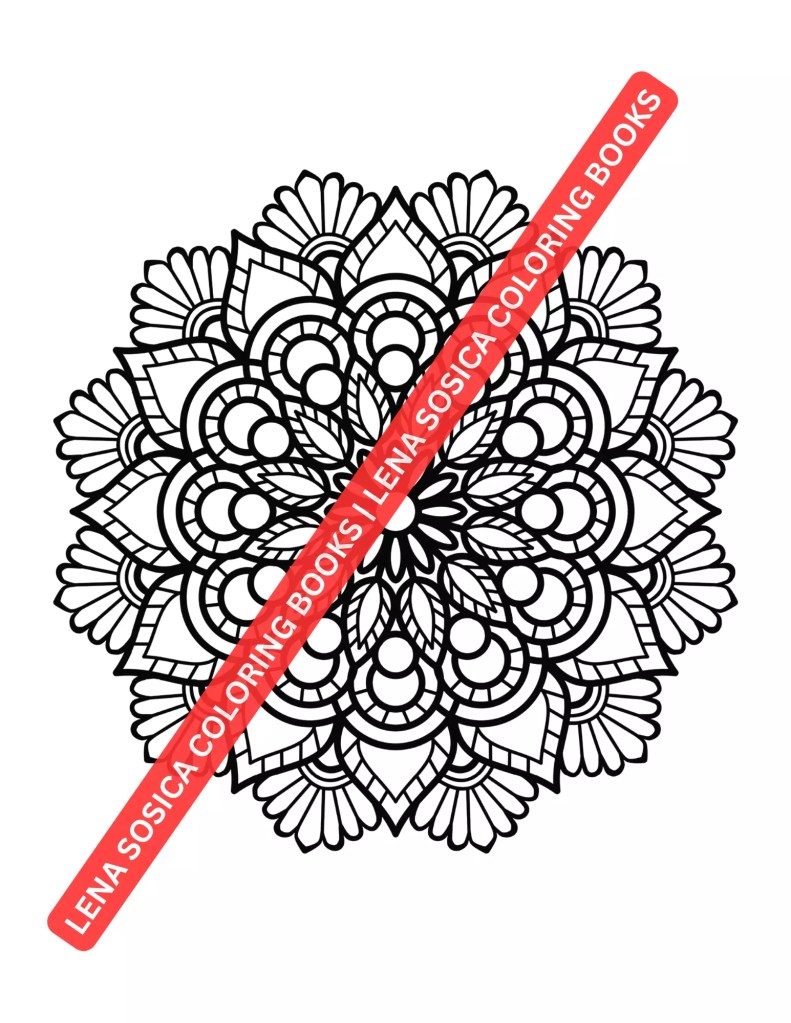 80 Classic Mandalas Coloring Book: Classic Mandalas for Mindful Coloring Mockup Preview
