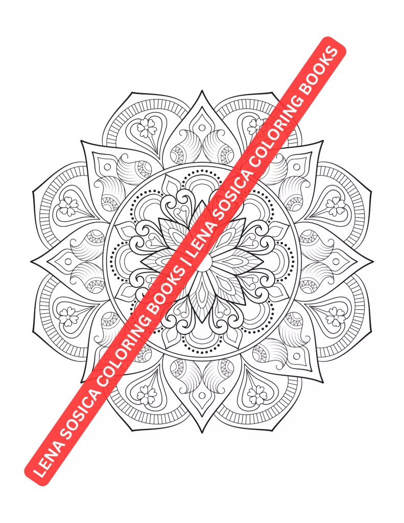 80 Classic Mandalas Coloring Book: Classic Mandalas for Mindful Coloring Mockup Preview