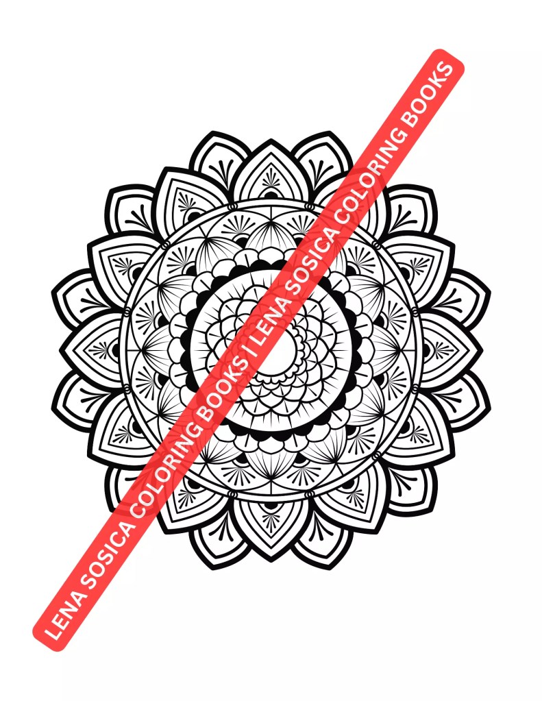 80 Classic Mandalas Coloring Book: Classic Mandalas for Mindful Coloring Mockup Preview
