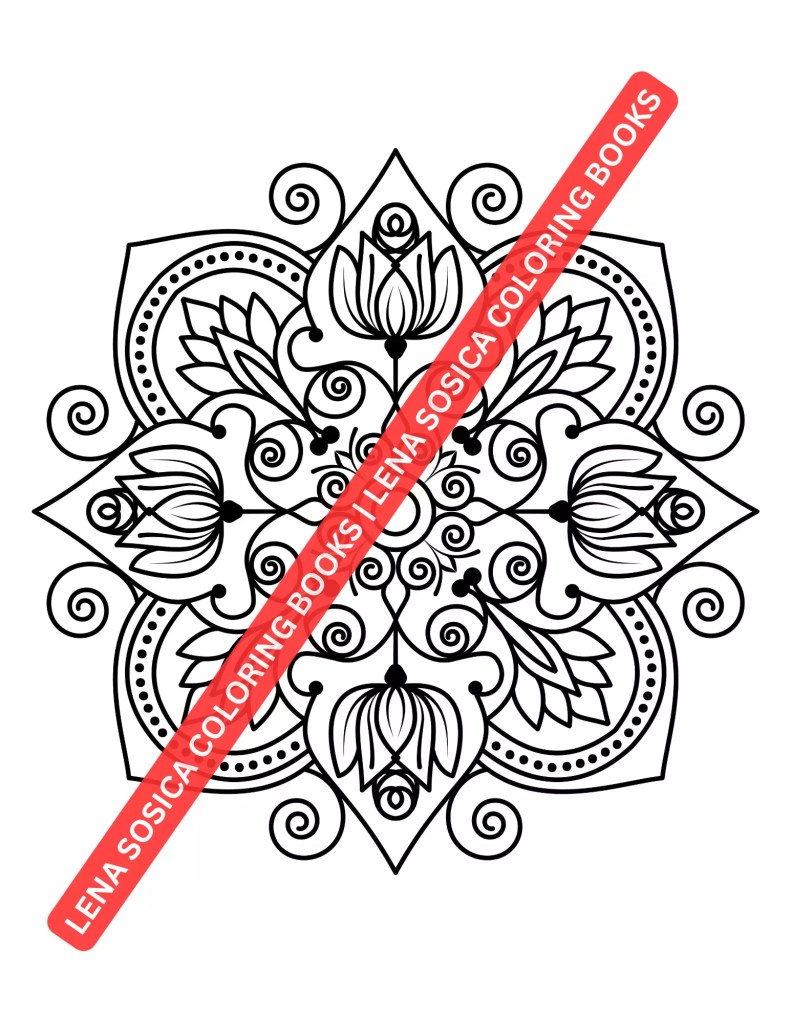 80 Classic Mandalas Coloring Book: Classic Mandalas for Mindful Coloring Mockup Preview