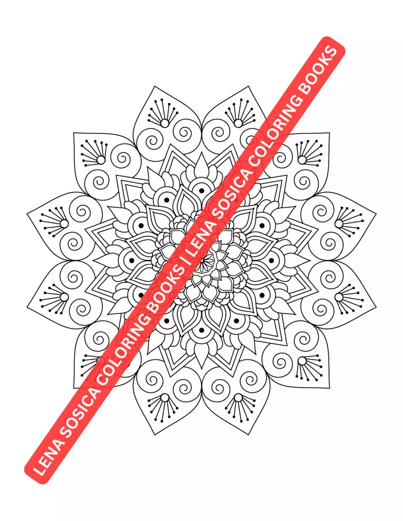 80 Classic Mandalas Coloring Book: Classic Mandalas for Mindful Coloring Mockup Preview