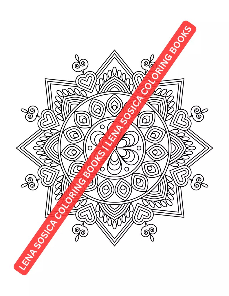 80 Classic Mandalas Coloring Book: Classic Mandalas for Mindful Coloring Mockup Preview