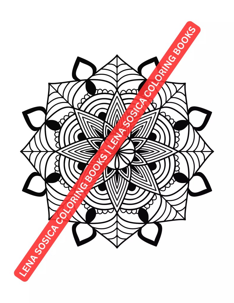 80 Classic Mandalas Coloring Book: Classic Mandalas for Mindful Coloring Mockup Preview