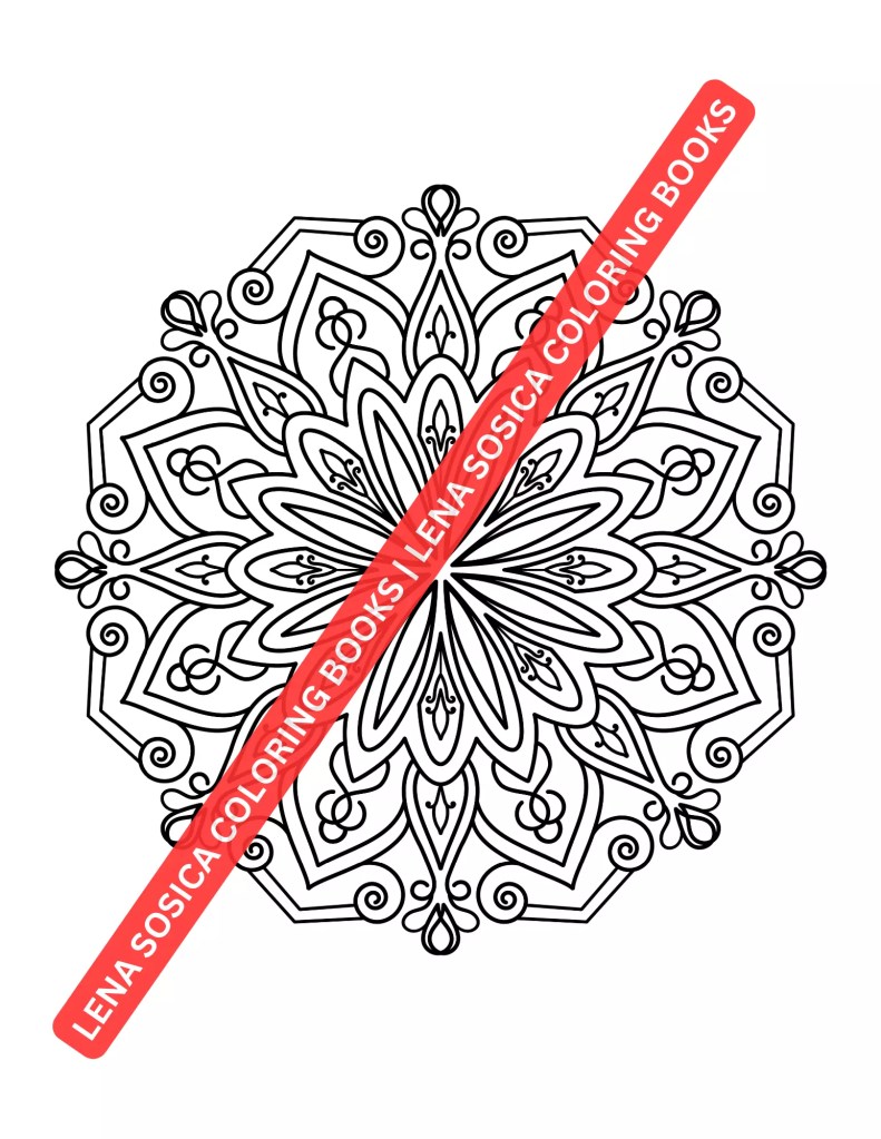 80 Classic Mandalas Coloring Book: Classic Mandalas for Mindful Coloring Mockup Preview