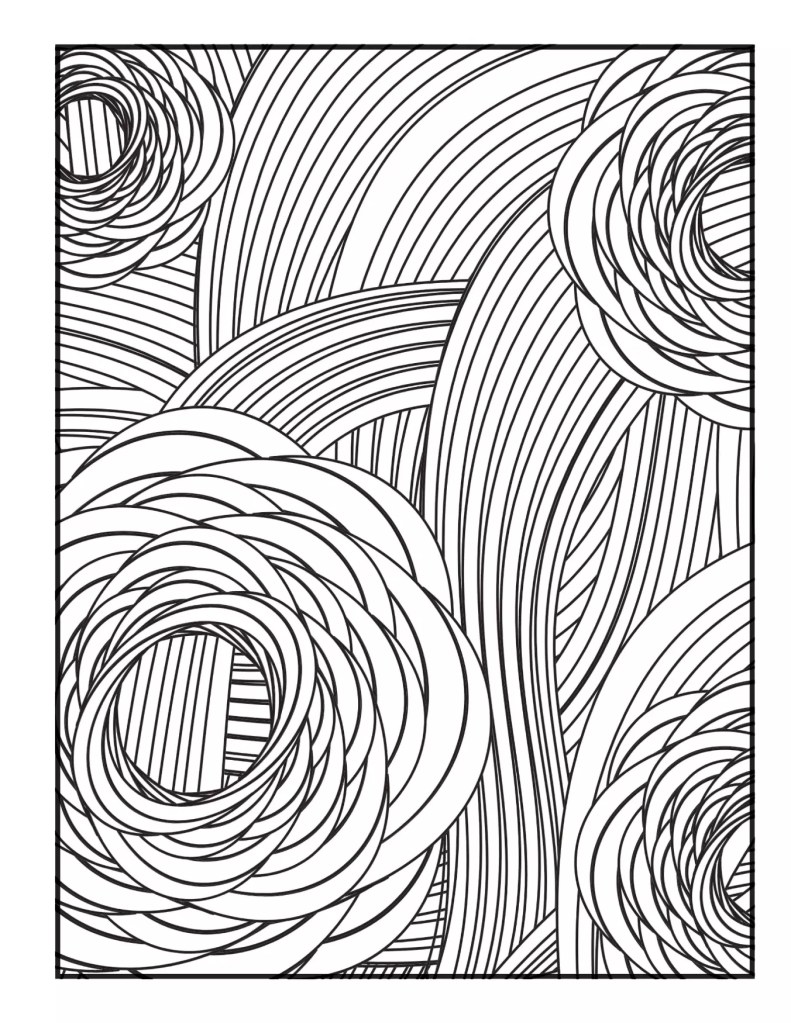 Mixed Patterns Coloring Book: 80 Relaxing Coloring Images (Geometric, Mandala, Flower, Doodle, Simple Shapes, Intricate) Preview